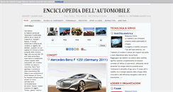 Desktop Screenshot of enciclopediadellautomobile.com