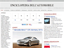 Tablet Screenshot of enciclopediadellautomobile.it